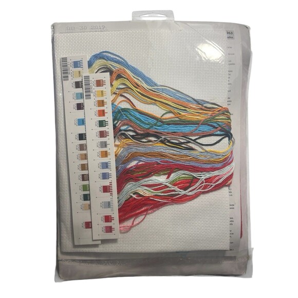 Dimensions Winter Friends Christmas Stocking 16" Cross Stitch Kit Fox Deer New - Picture 4 of 6